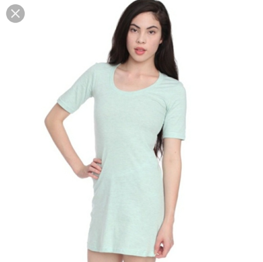 American Apparel Mint Green T-shirt Dress